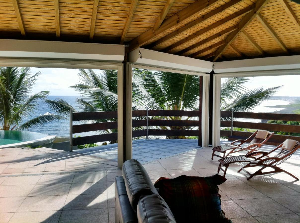 Wild Paradise: Villa vue mer piscine à débordement Le Moule Esterno foto