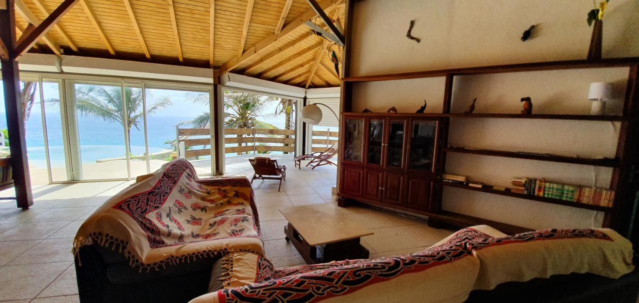 Wild Paradise: Villa vue mer piscine à débordement Le Moule Esterno foto